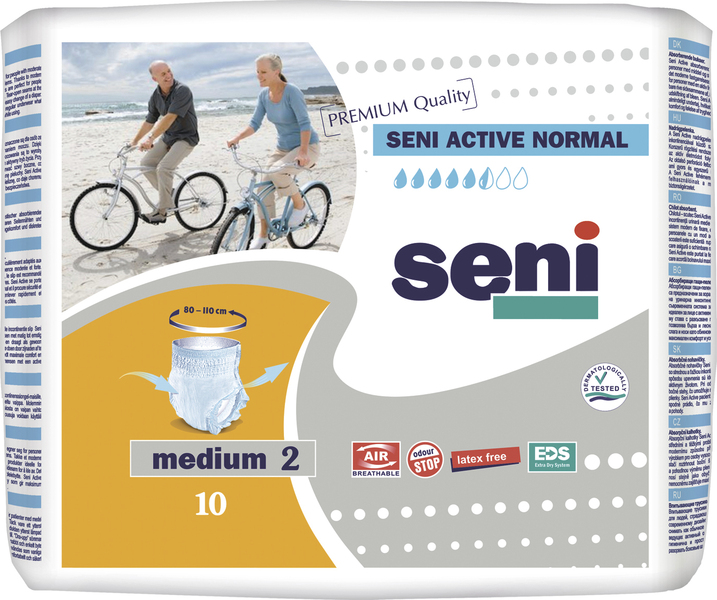 SENI Active Normal Medium inkontinenční plenkové kalhotky 10 ks