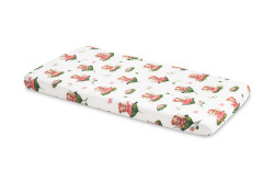 SENSILLO Bavlněné prostěradlo do postýlky 120x60cm - Medvídek Růženka