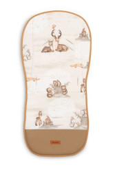 SENSILLO Vložka do kočárku, mušelín, Zábava v lese, béžová