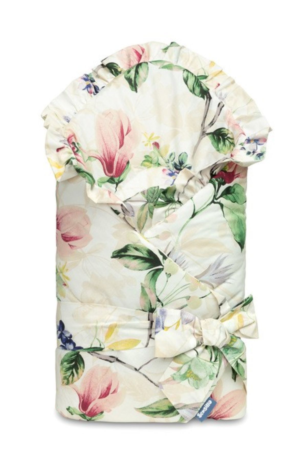 SENSILLO Zavinovačka pro miminko s volánkem 75x75cm, Magnolie