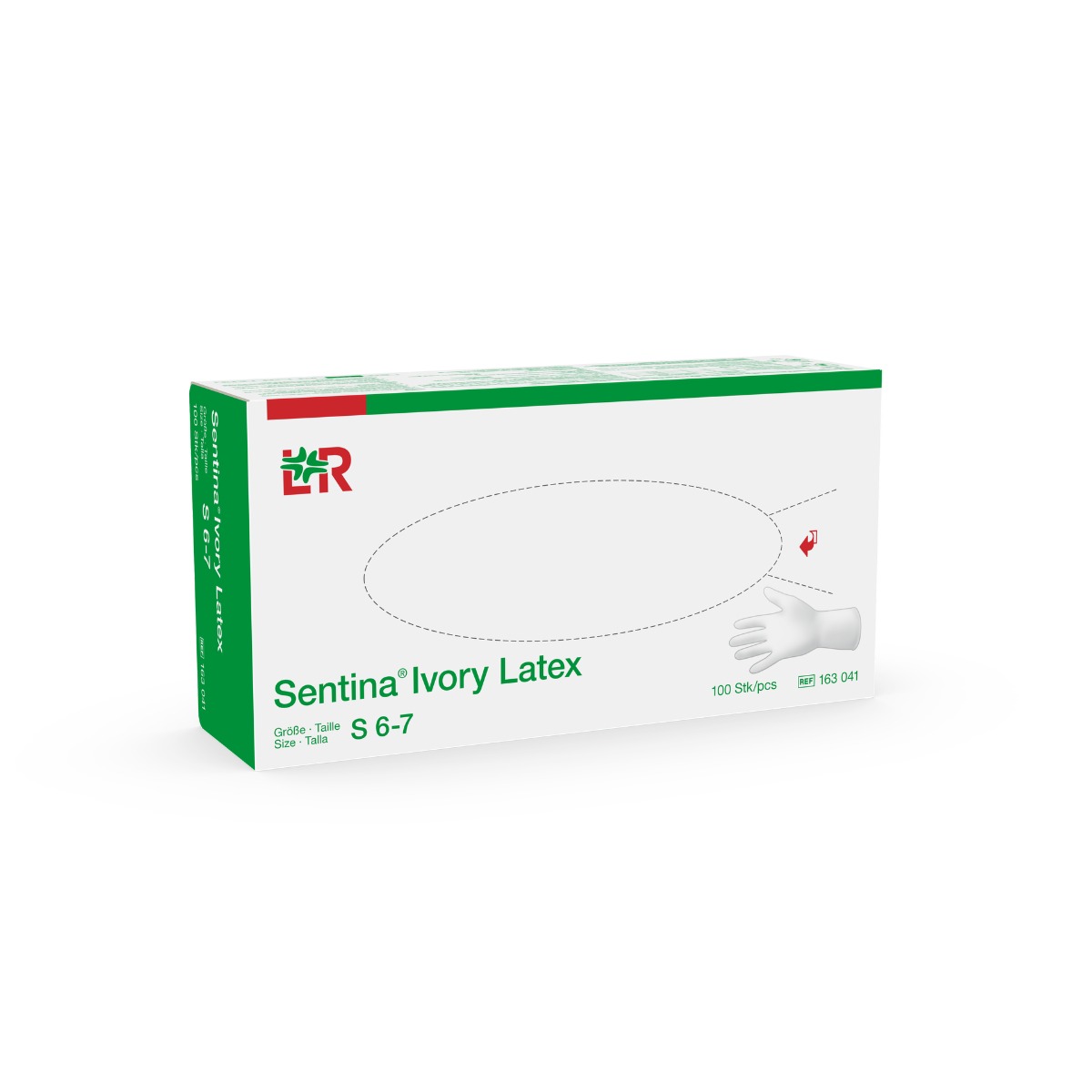 Sentina Ivory latex vel. S rukavice vyšetřovací 100 ks