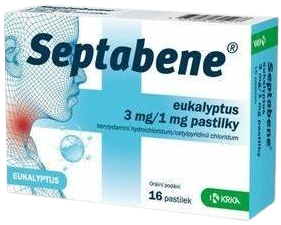 SEPTABENE® Pastilky Eukalyptus 3mg/1mg 16 ks