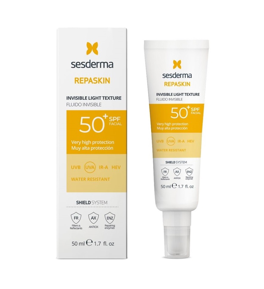 Sesderma Repaskin Invisible Light Texture Opalovací krém SPF50+ 50 ml