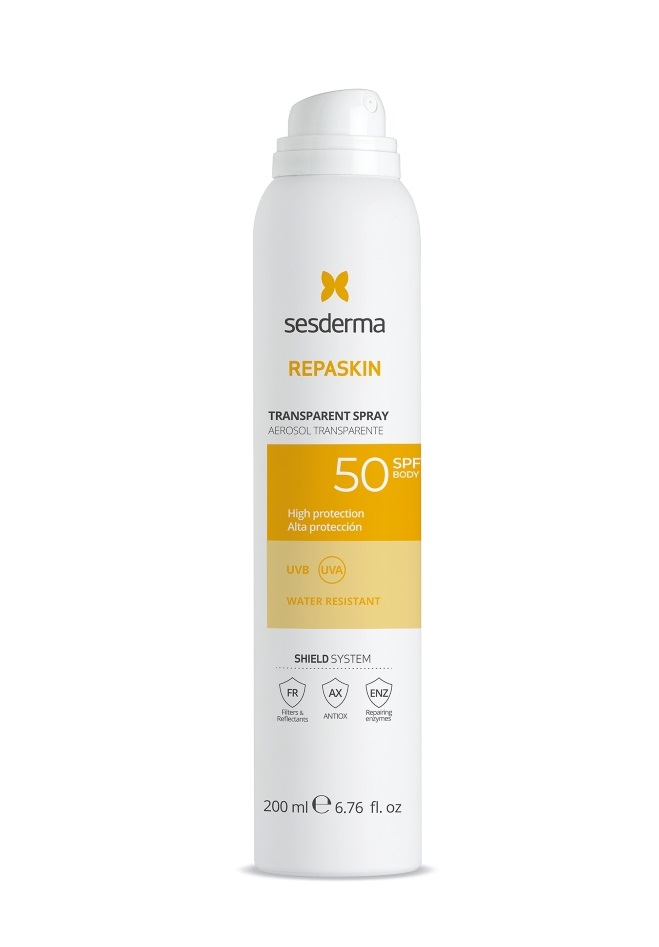 Sesderma Repaskin Transparent Ochranný sprej SPF50 200 ml