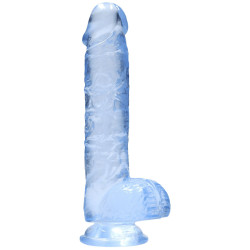 Sexy Elephant Realistické dildo Clear Pleasure (15 cm), modré