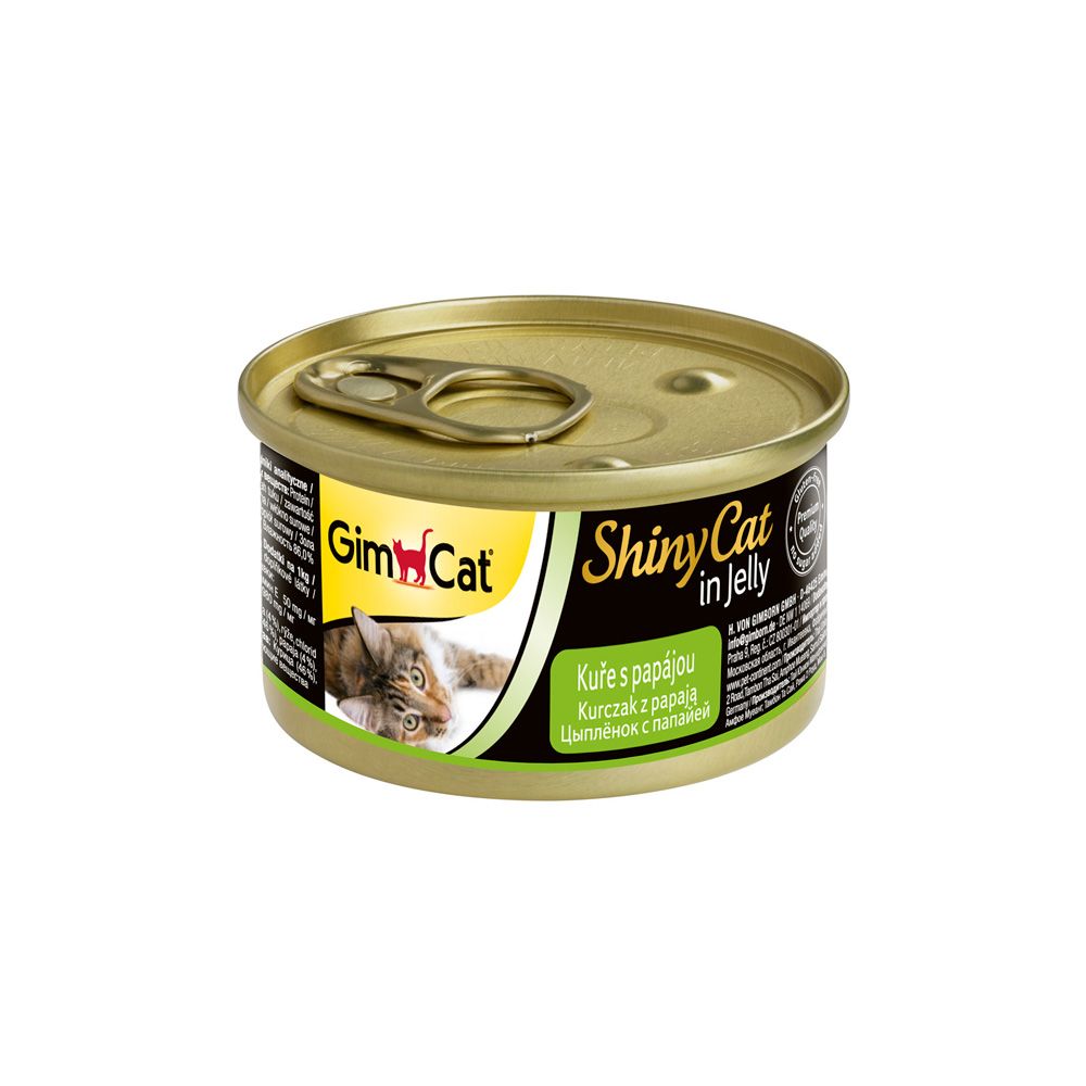 ShinyCat Kuře/papája konzerva 2x70 g