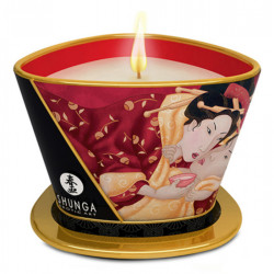 Shunga Libido stimulující masážní svíčka Sparkling Strawberry