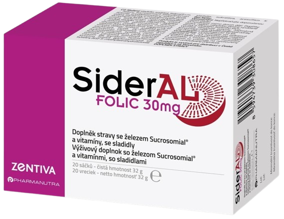 SIDERAL Folic 30mg, 20 sáčků