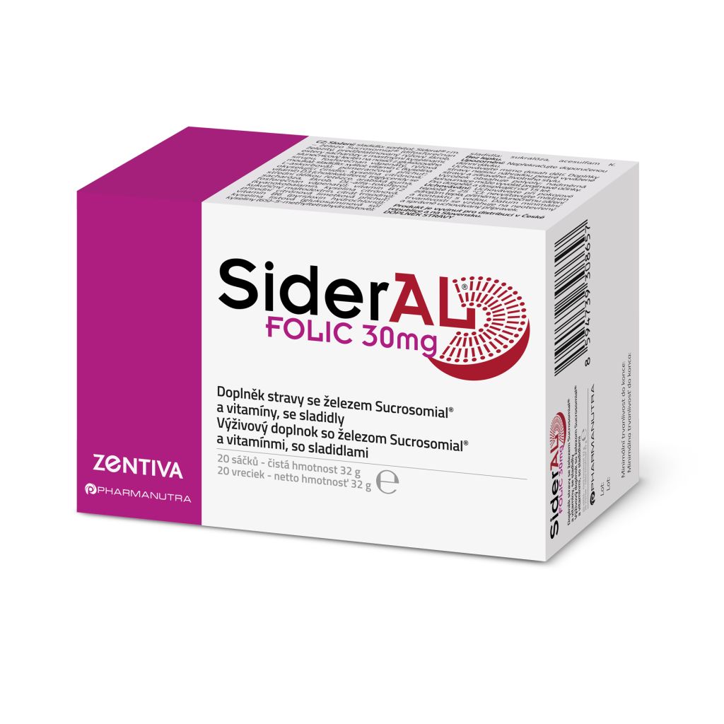 SIDERAL Folic Železo Sucrosomial® 30 mg 20 sáčků