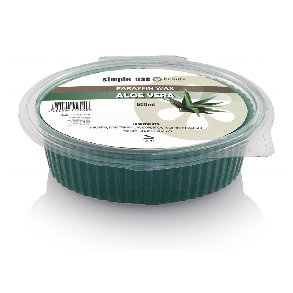 SIMPLE USE BEAUTY Parafínový zábal Aloe Vera 500 g
