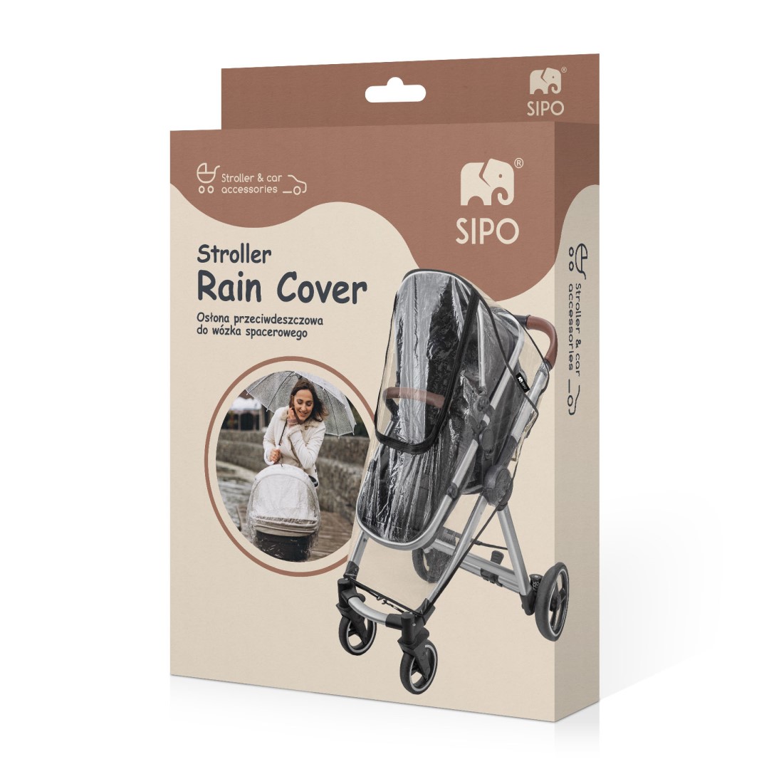 SIPO UNI Pláštěnka na kočárek 3v1 (ochrana před deštěm, sněhem a větrem)