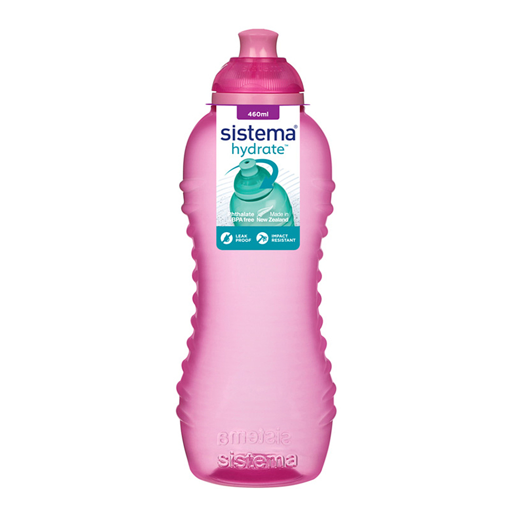 SISTEMA Hydrate Láhev Squeeze Twist ‘n’ Sip růžová 460 ml