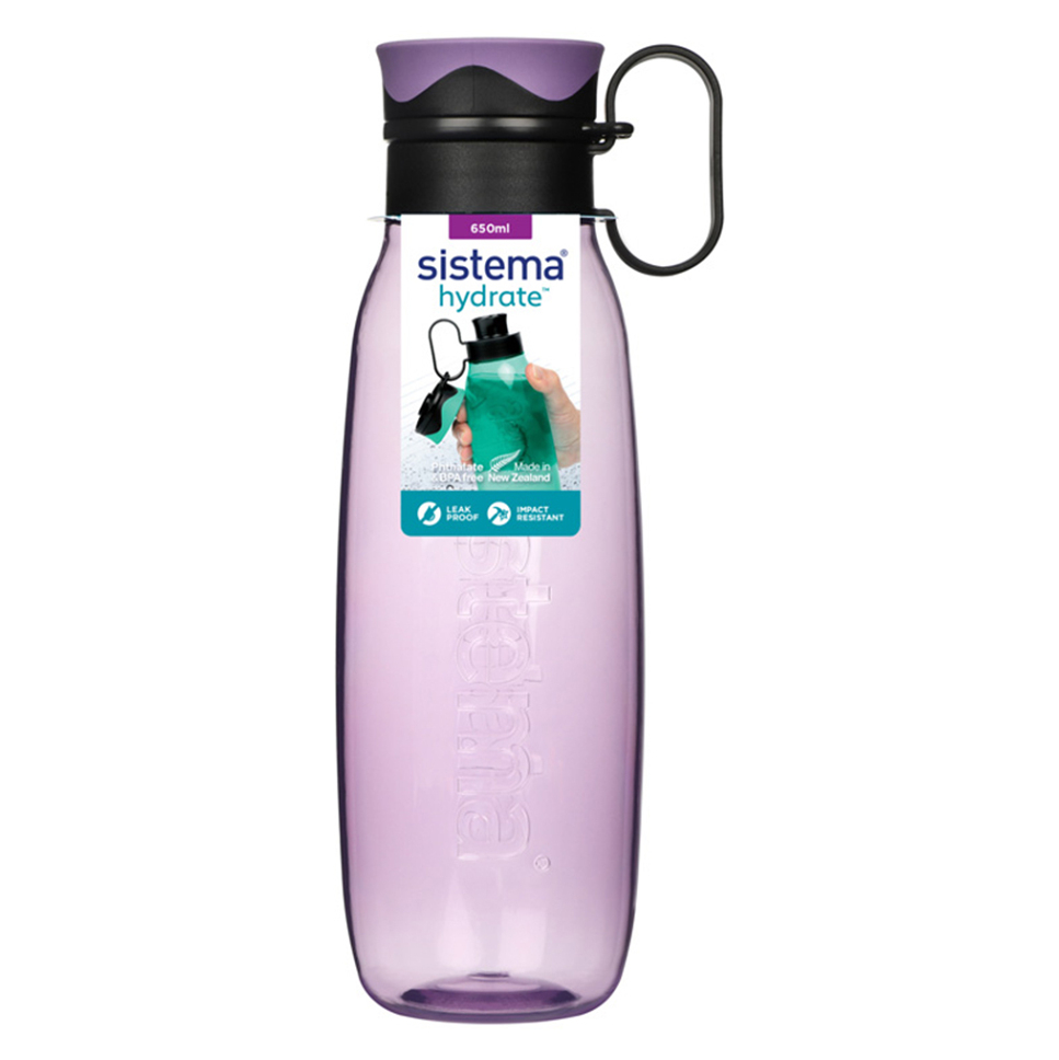 SISTEMA Hydrate Tritan láhev Traverse fialová 650 ml