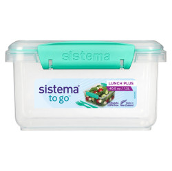 SISTEMA To go lunch plus svačinový box s příborem zelená 1,2 l