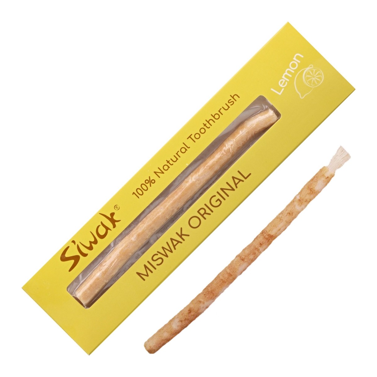 Siwak Miswak Original Citron přírodní zubní kartáček 1 ks