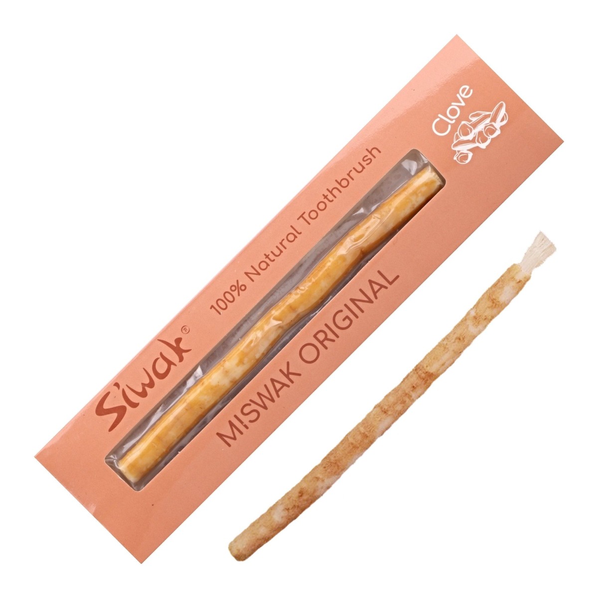 Siwak Miswak Original Hřebíček přírodní zubní kartáček 1 ks