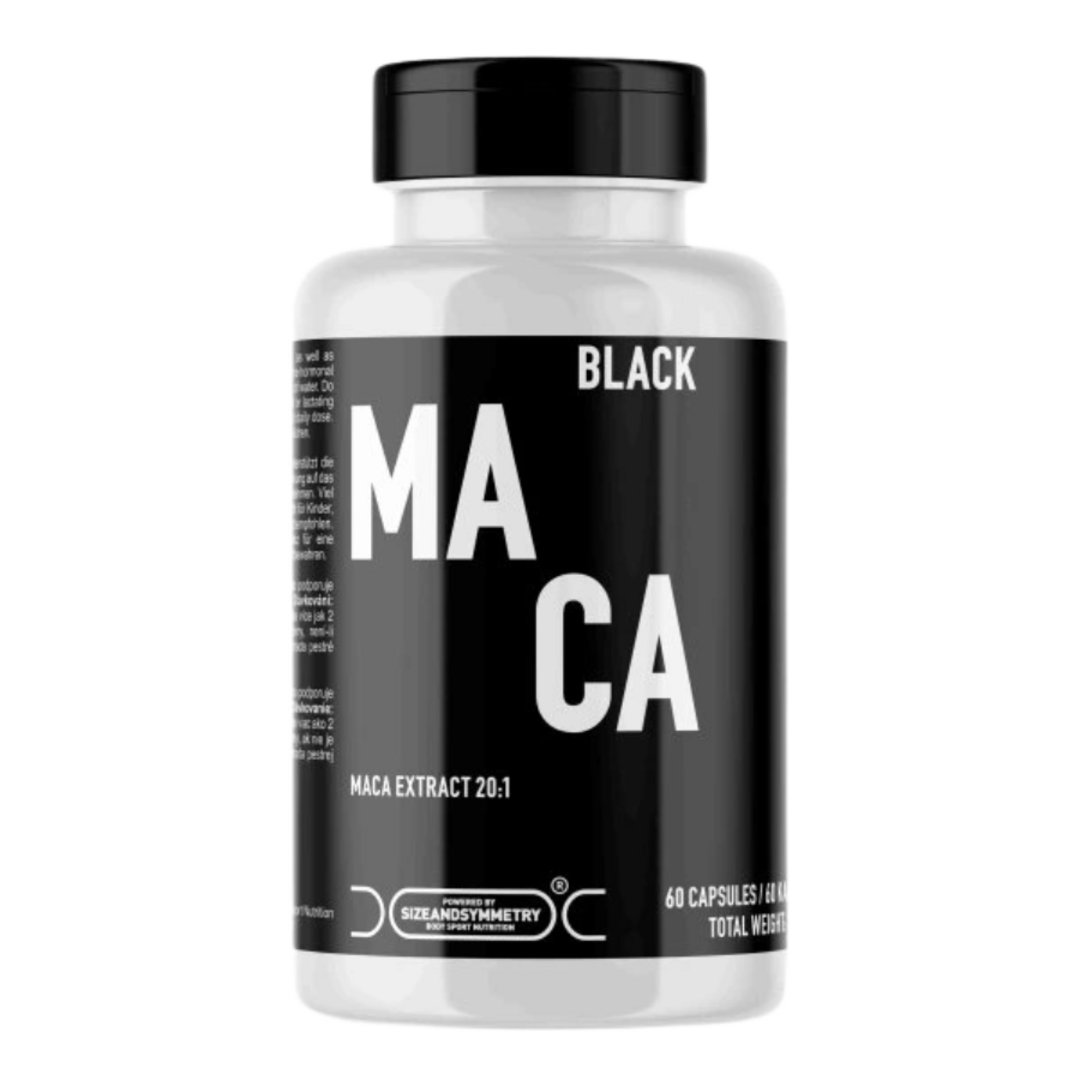 SizeAndSymmetry Black Maca extrakt 500mg - 60 kapslí