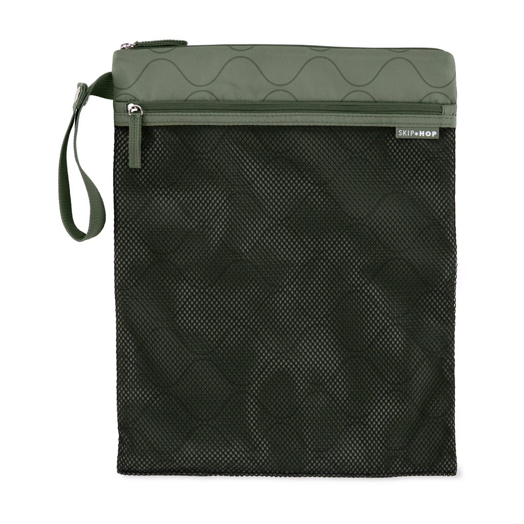 SKIP HOP Sáček nepremokavý Grab & go Dark sage 30 x 38 cm