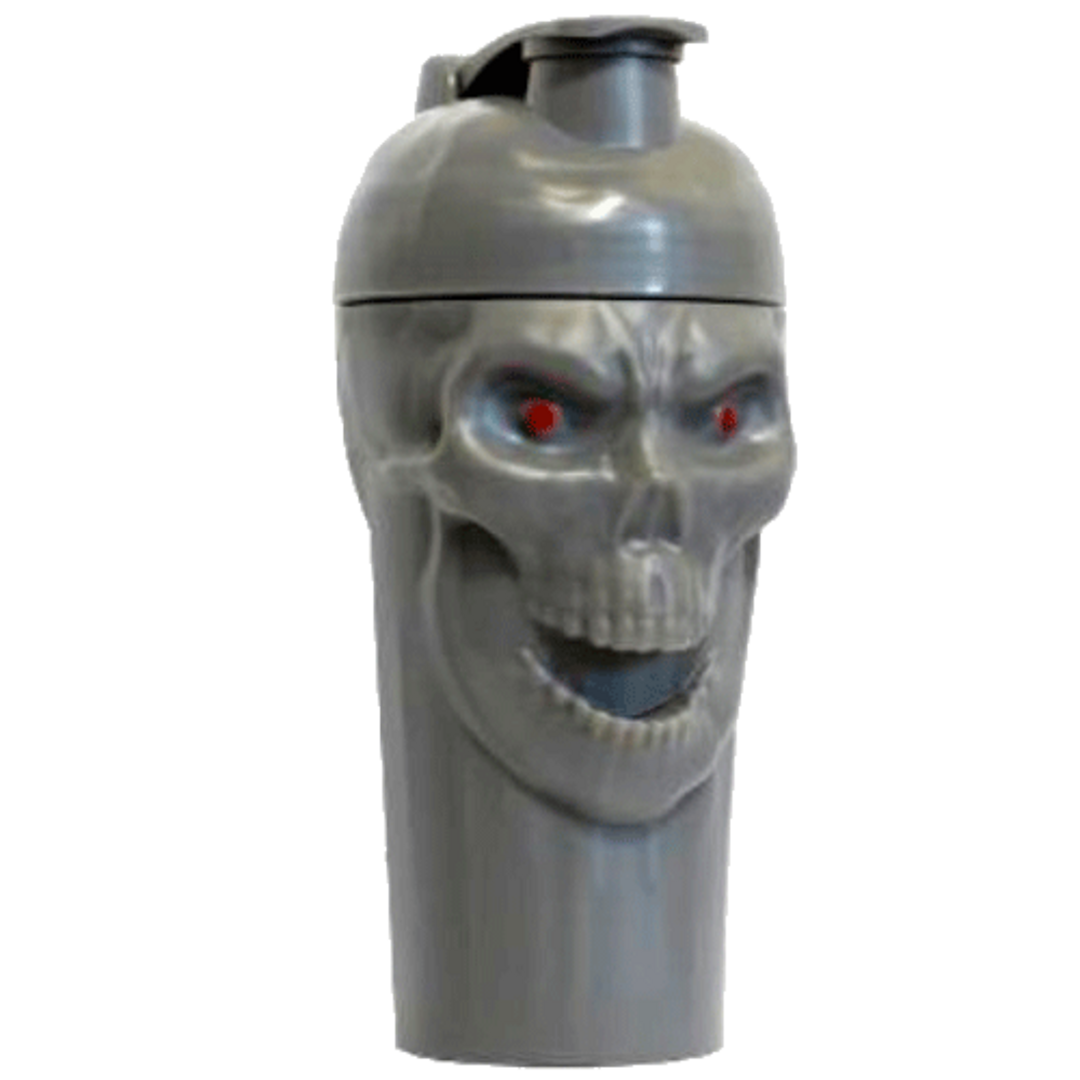 Skull Labs Shaker s lebkou 700ml - šedý