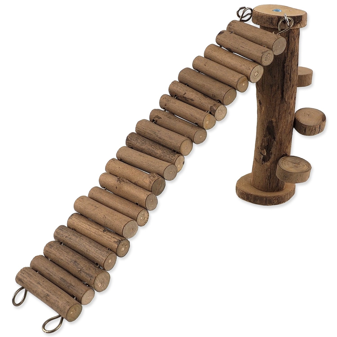 Small Animals Prolézačka dřevěná se schůdky 19x30cm