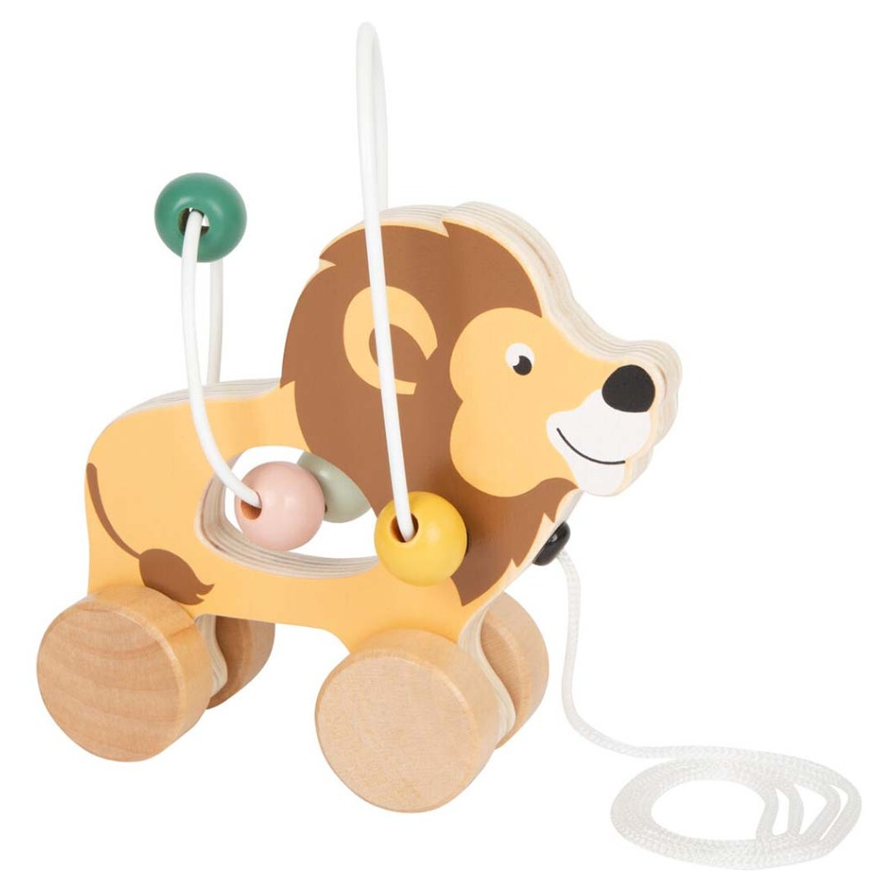 SMALL FOOT Tahací lev s labyrintem safari