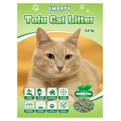 SMARTY Tofu cat litter green tea podestýlka pro kočky 2,8 kg