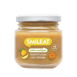 Smileat BIO ovocný příkrm jablko, hruška, banán, mango a pomeranč 6m+ 130 g