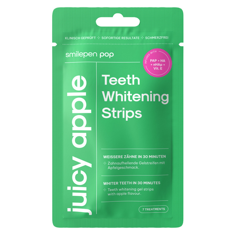 SMILEPEN Pop  Bělící pásky Juicy Apple 7 x 2 kusy
