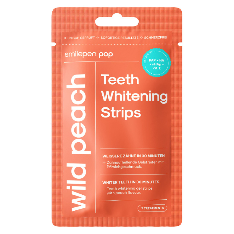 SMILEPEN Pop Bělící pásky Wild Peach 7 x 2 kusy