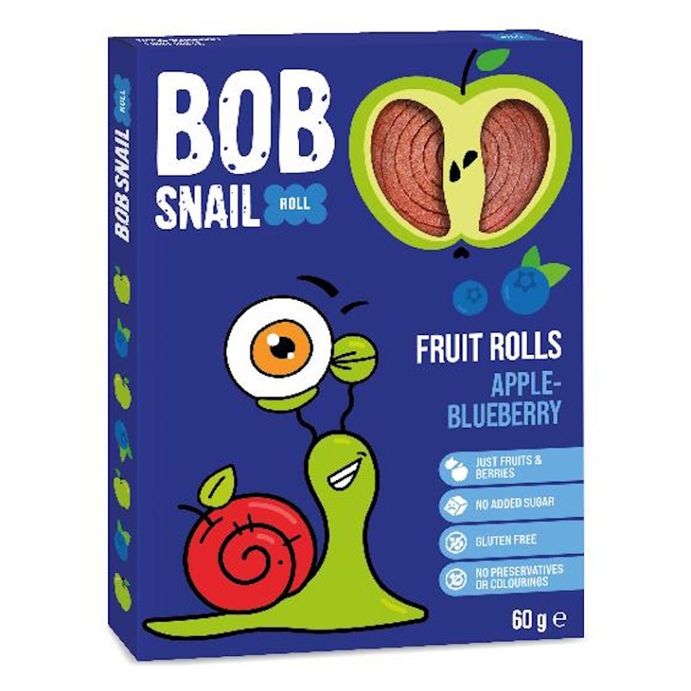 ŠNEK BOB jablečno-borůvkové rolky 60 g