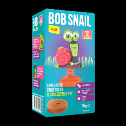 ŠNEK BOB jablečno-hruškové rolky s hračkou 20 g