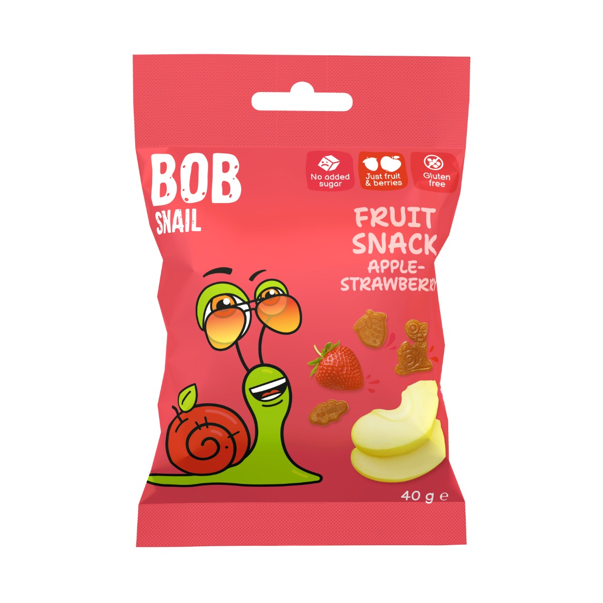 ŠNEK BOB jablko-jahoda ovocný snack 40 g