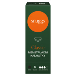 SNUGGS Menstruační kalhotky pro silnou menstruaci velikost S
