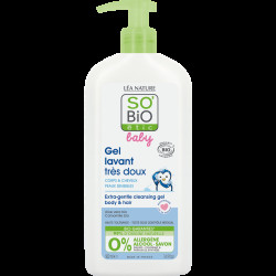SO’BiO étic BABY Mycí gel na tělo i vlasy BIO 500 ml