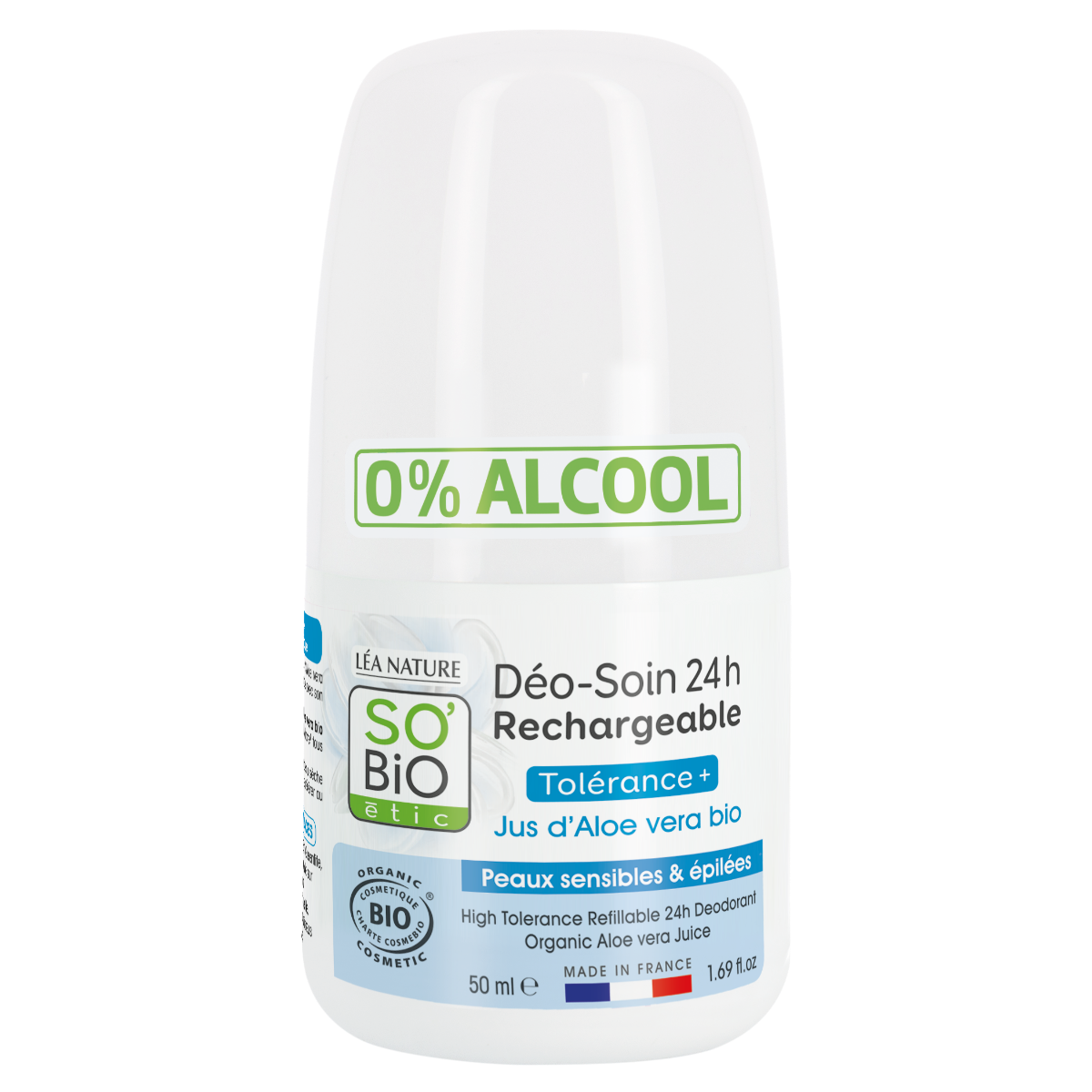 SO’BiO étic Deodorant 24h Tolerance+ s Aloe vera BIO roll-on 50 ml