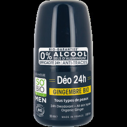 SO’BiO étic MEN Deodorant 24h zázvor BIO roll-on 50 ml