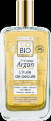 SO’BiO étic Précieux Argan Pěstící olej na tělo, tvář i vlasy BIO 100 ml