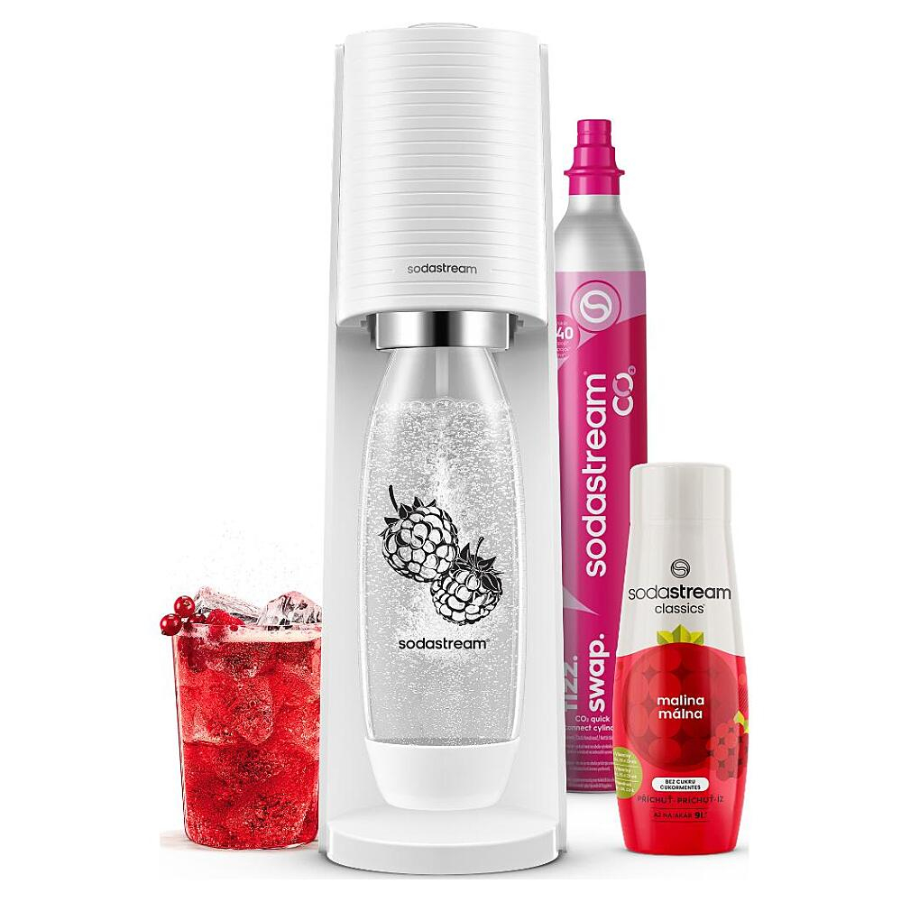 SODASTREAM Terra White Malina Zero Mpack výrobník sody