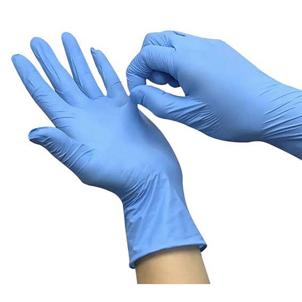 SOFTCLINIC Nitrilové rukavice vyšetřovací nepudrované modré L 100 ks