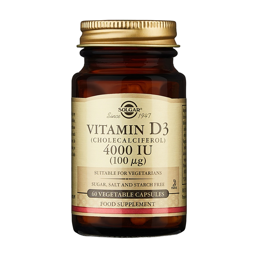 SOLGAR Vitamin D3 4000 IU 60 kapslí