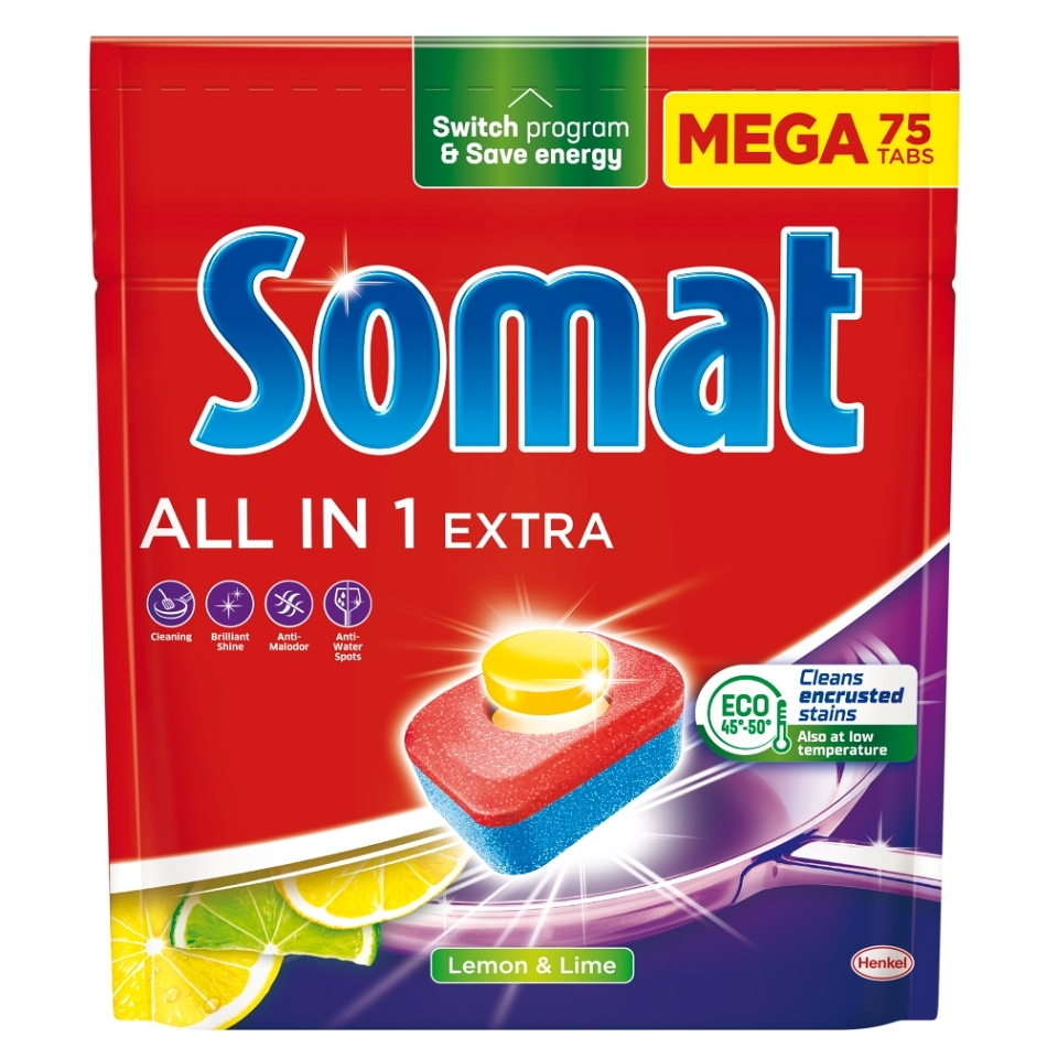 SOMAT All in 1 Extra Tablety do myčky 75 kusů