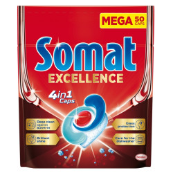 SOMAT Excellence 4in1 Kapsle do myčky 50 kusů