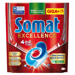 SOMAT Excellence 4in1 Kapsle do myčky 75 kusů