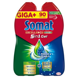 Somat Excellence 5in1 Anti-Grease duo gel do myčky 2x810 ml 90 dávek