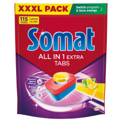 Somat Tablety do myčky All in 1 Extra Lemon & Lime 115 ks