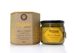 Song of India Vonná svíčka Organic Goodness - Mysore Chandan Sandalwood