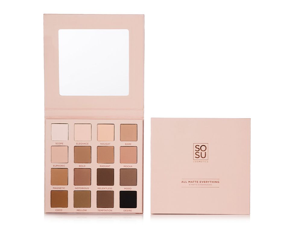 SOSU Cosmetics All Matte Everything paletka matných očních stínů 32 g
