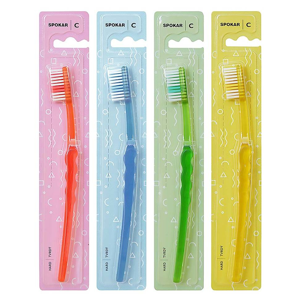 SPOKAR Clinic Zubní kartáček tvrdý 1 kus