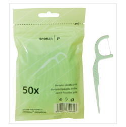 SPOKAR Dentální párátka s nití 50 kusů