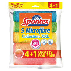 SPONTEX Microfibre XXL Utěrka z mikrovlákna 4 + 1 kusy